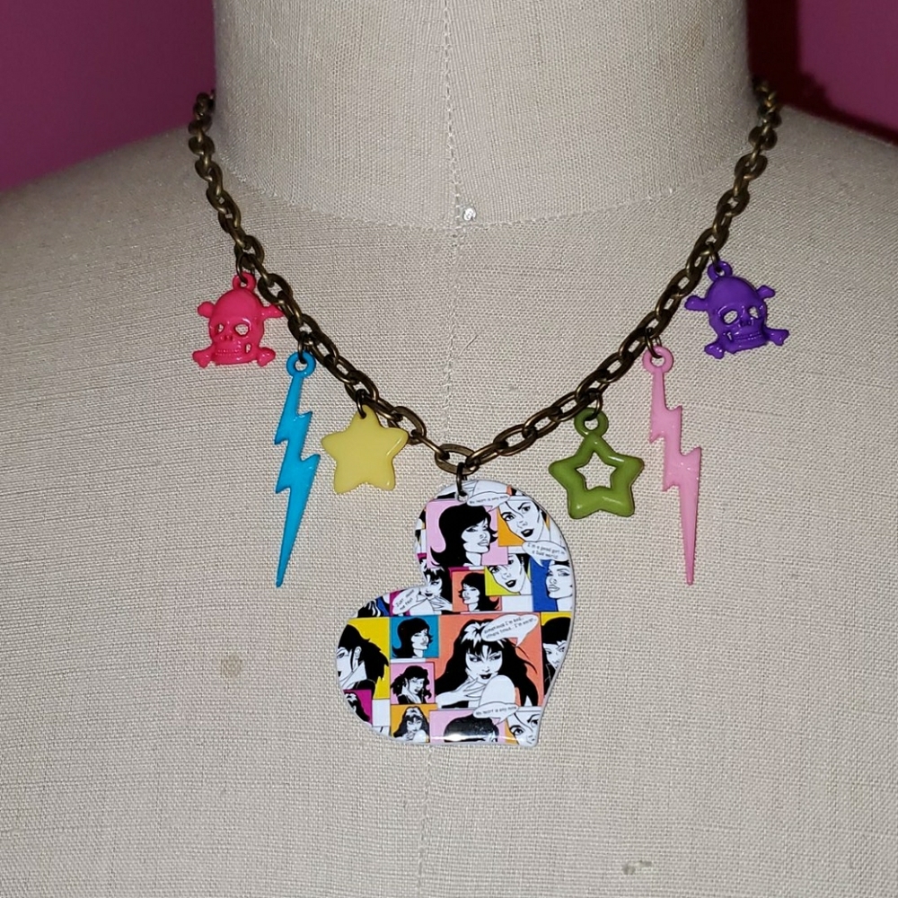 80s inspired Handmade necklace